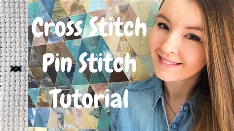 pin stitch to start in cross stitch|How to Pin Stitch .